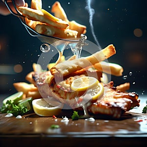 Fish and chips, classic dish enjoyed for centuries, is a symphony of flavors and textures