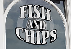 Fish and chips display