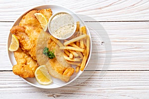 fish and chips with french fries