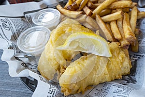 Fish & Chips Served with Fries