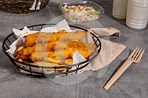 Fish and Chips with tater sauce