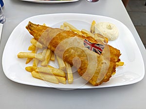 Fish and Chips ,  traditional English dish
