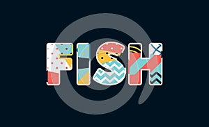 Fish Concept Word Art Illustration