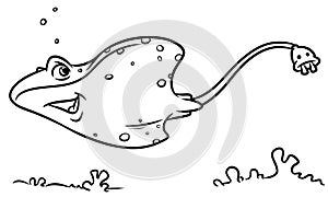 Fish cramp-fish coloring pages