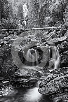 Fish Creek Falls Black & White