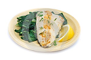 Fish dish - fish fillet with chard