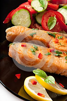 Fish dish - grilled salmon