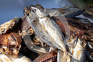 Fish drying in the sun for cooking