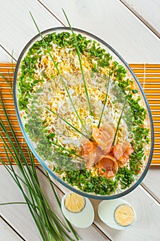 Fish and egg salad