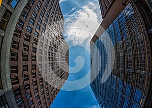 Fish-Eye View of the Berlin Skyline