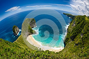 Kelingking beach on the island of Nusa Penida in Bali 3 photo