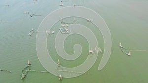 Fish farm in the Sea. Philippines, Mindanao