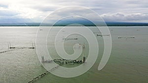 Fish farm in the Sea. Philippines, Mindanao