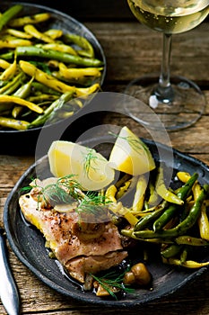 Fish Fillet Poached in Cider.