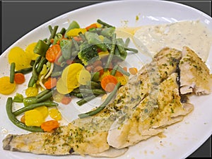 Fischfilet mit GemÃÂ¼se