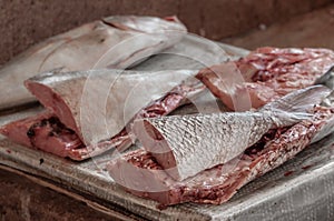 Fish Fillets at the Fish market