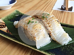 Fish fin sushi (Engawa sushi)