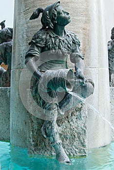 Fish Fountain, Munich, Germany
