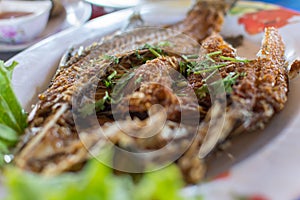Fish fried fish sauce