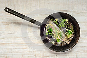 Fish in Frying Pan