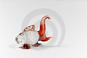 Fish glass sculpture for decoration