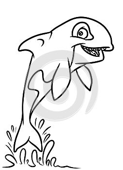 Fish grampus coloring pages