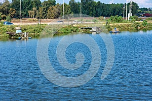 Fish growing ponds and migrating birds in Israel