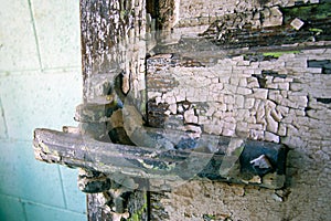 Old Door Latch for Refrigerator Inside a National Fish Hatchery Long Abandoned at Elephant Butte State Park built in 1937. photo