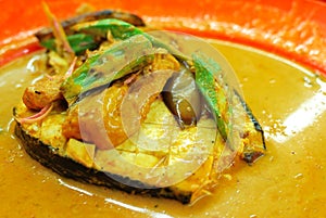 Fish head curry delicacy