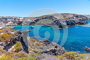 Fish hook bay at Rottnest island in Australia