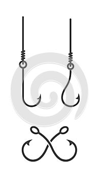 Fish hook icon