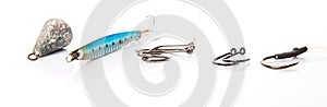 Fish Hook, Lure And Sinker photo