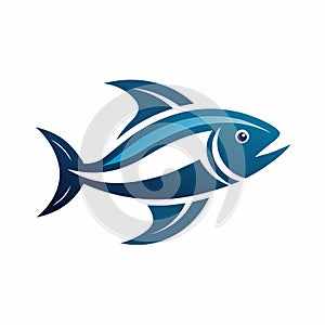 A fish icon logo vector illustration