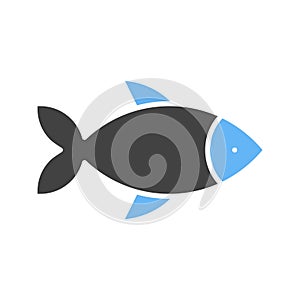 Fish icon vector image.