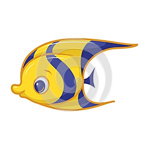 Fish Idol cartoon vector illustration