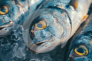 fish industry concept ,seafood for markets and restaurants