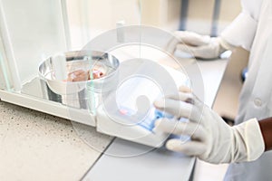 Fish interior to be tested in laboratory, quality test