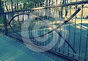 A fish is a key symbol of Christianity. Here it stands in front of a Baptist Church in Ukraine