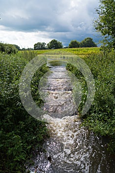 Fish ladder in summer time