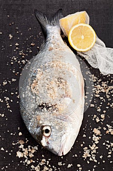 Fish, lemon and sea salt.
