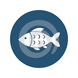 Fish Line Vector Icon which can easily modify