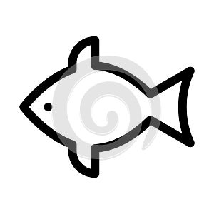 Fish line vector icon which can easily modify or edit