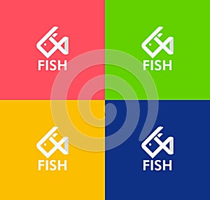 Fish logo icon design vector, See food logo design, Fish lover logo design, vector logo design, icon deign, logo design, graphics