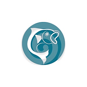 Fish logo template