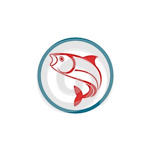 Fish logo template