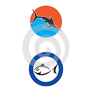 Fish logo template