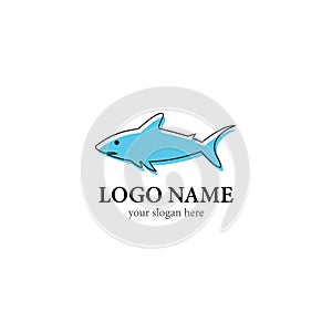 Fish logo template creative
