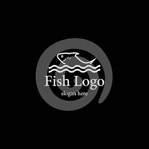 Fish logo template creative vector symbol