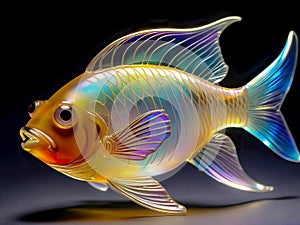 fish made of glass