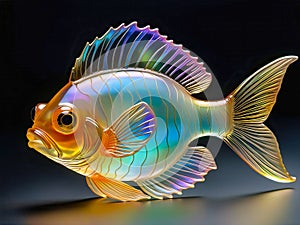 fish made of glass